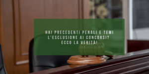 Precedenti penali concorso Carabinieri